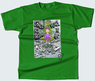 Camiseta Caos em volta paz em mim 3