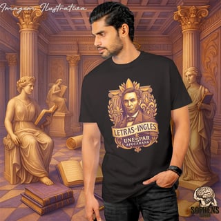 Camiseta T-Shirt Quality Masculino - Letras – Inglês: O Tradutor do Mundo