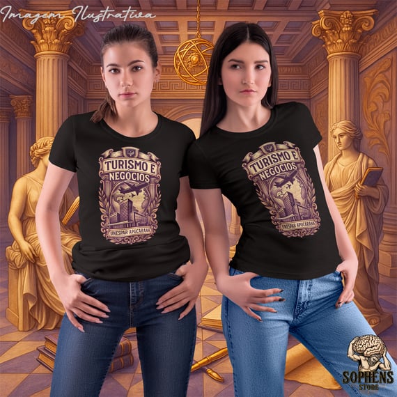Camiseta Baby Long Prime Feminino - Turismo e Negócios: A Exploradora de Oportunidades