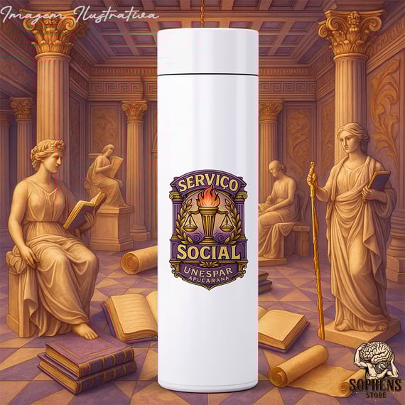 Garrafa Térmica 400ml - Serviço Social