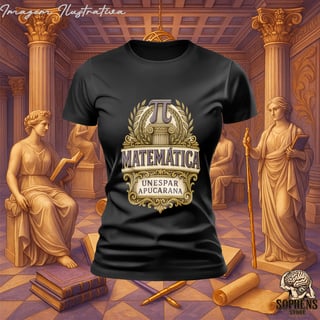 Nome do produtoCamiseta Baby Long Quality Feminino - Matemática: A Arquiteta da Lógica
