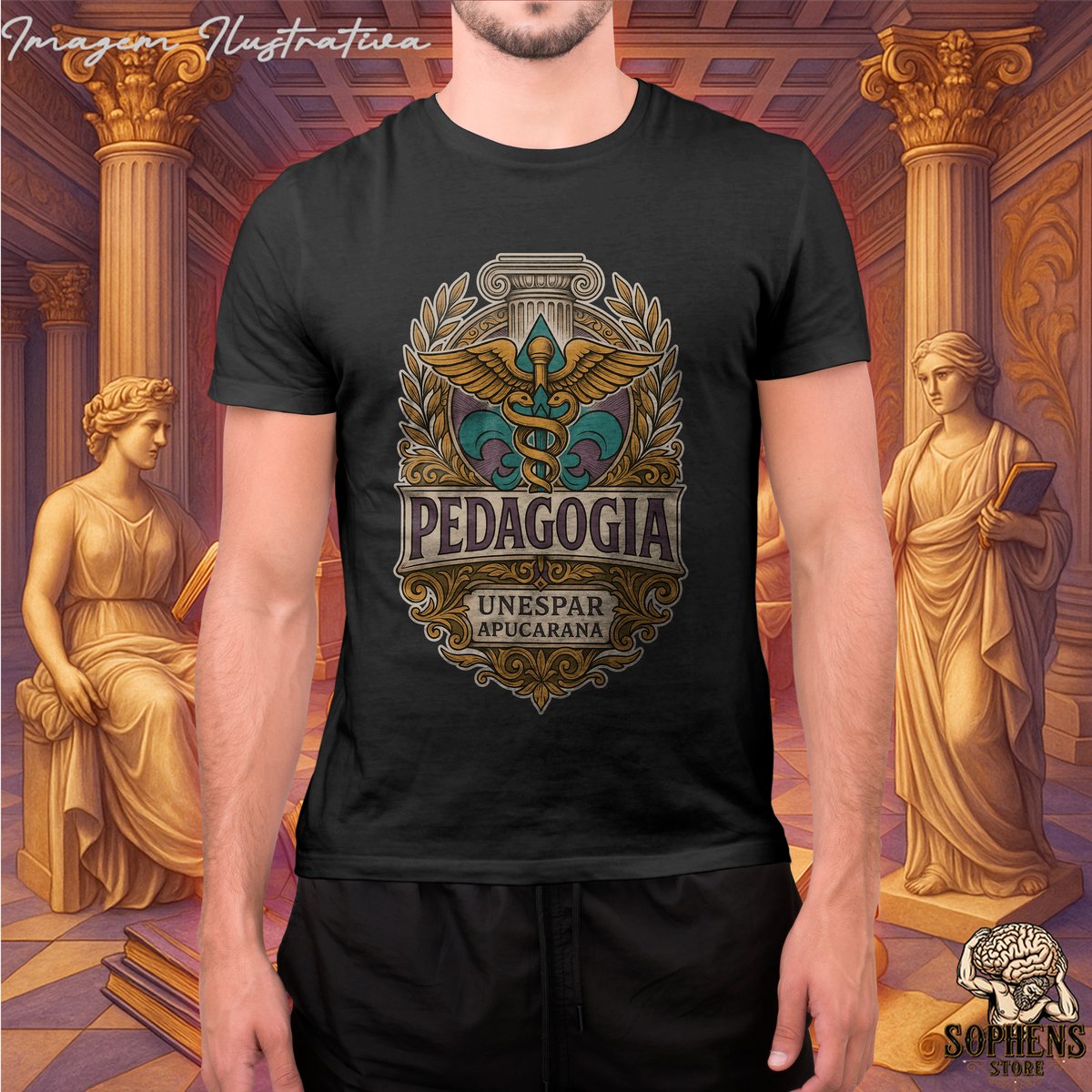 Camiseta T-Shirt Prime Masculino - Pedagogia: O Transformador de Vidas Nome do produto: Camiseta T-Shirt Prime Masculino - Pedagogia: O Transformador de Vidas
