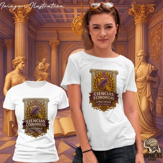 Nome do produtoCamiseta Baby Long Prime Feminino - Ciências Econômicas: A Estrategista do Mercado