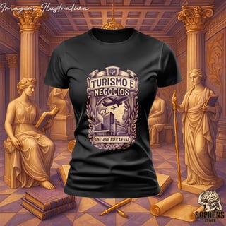 Nome do produtoCamiseta Baby Long Quality Feminino - Turismo e Negócios: A Exploradora de Oportunidades
