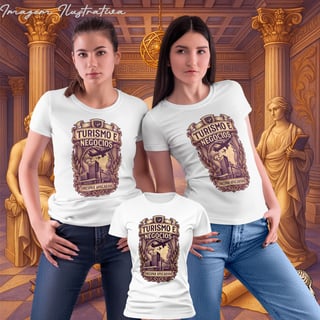 Nome do produtoCamiseta Baby Long Prime Feminino - Turismo e Negócios: A Exploradora de Oportunidades