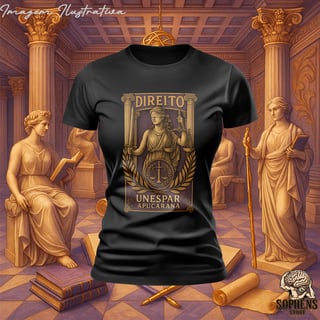 Nome do produtoCamiseta Baby Long Prime Feminino - Direito: A Voz da Justiça