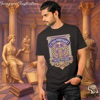 Nome do produtoCamiseta T-Shirt Quality Masculino - Letras Português: O Guardião da Palavra