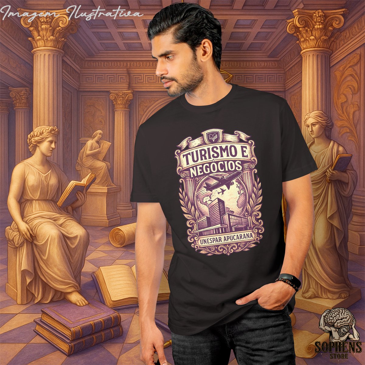Camiseta T-Shirt Prime Masculino - Turismo e Negócios: O Explorador de Oportunidades Nome do produto: Camiseta T-Shirt Prime Masculino - Turismo e Negócios: O Explorador de Oportunidades