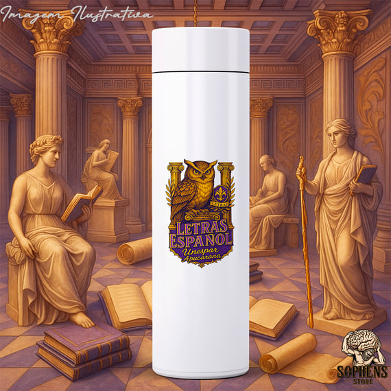 Garrafa Térmica 400ml - Letras Espanhol