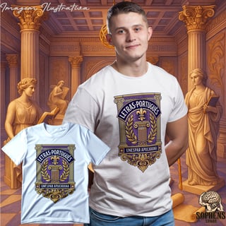 Nome do produtoCamiseta T-Shirt Quality Masculino - Letras Português: O Guardião da Palavra
