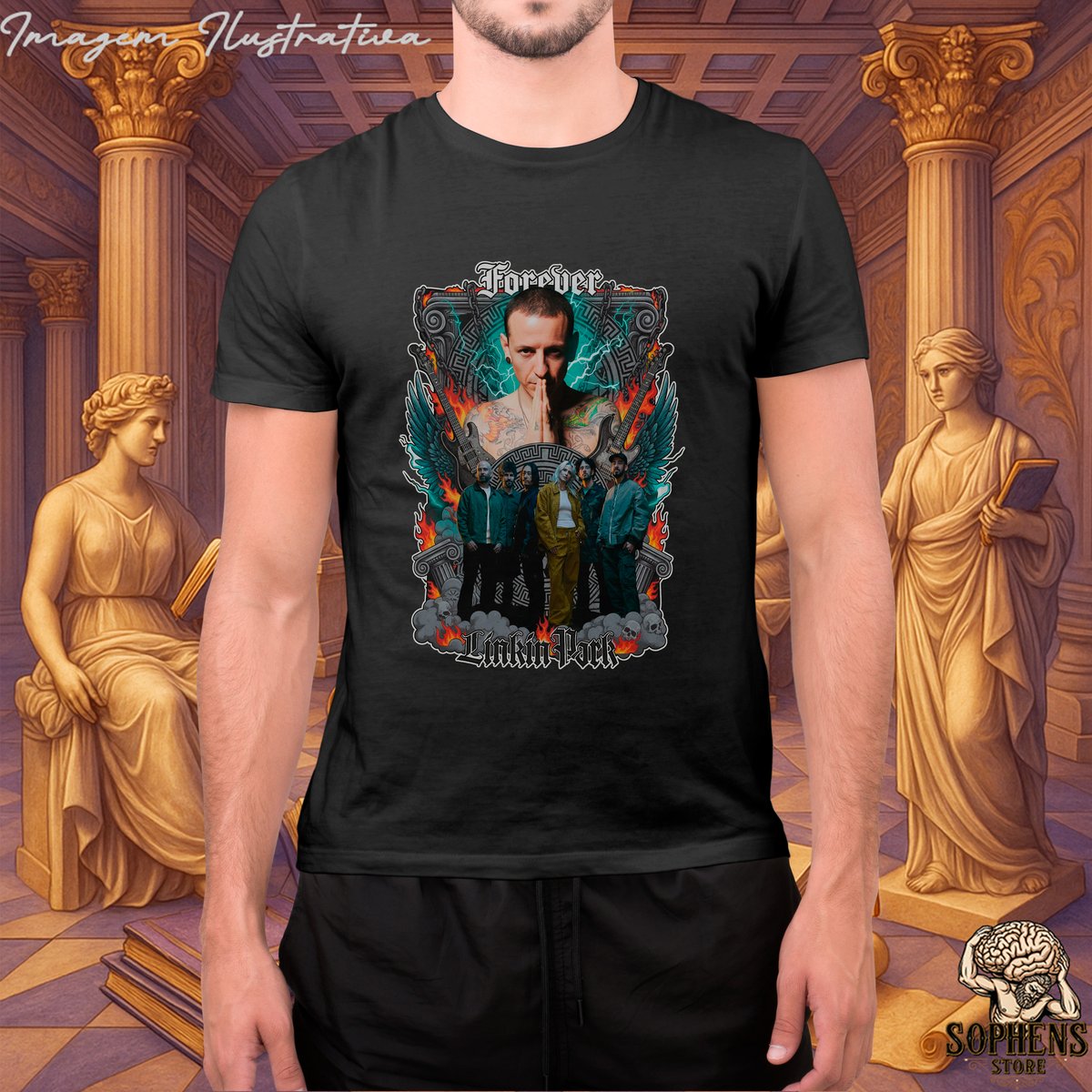 Nome do produto: CAMISETA T-SHIRT QUALITY - LINKIN PARK