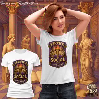 Nome do produtoCamiseta Baby Long Prime feminino- Serviço Social: A Voz da Mudança