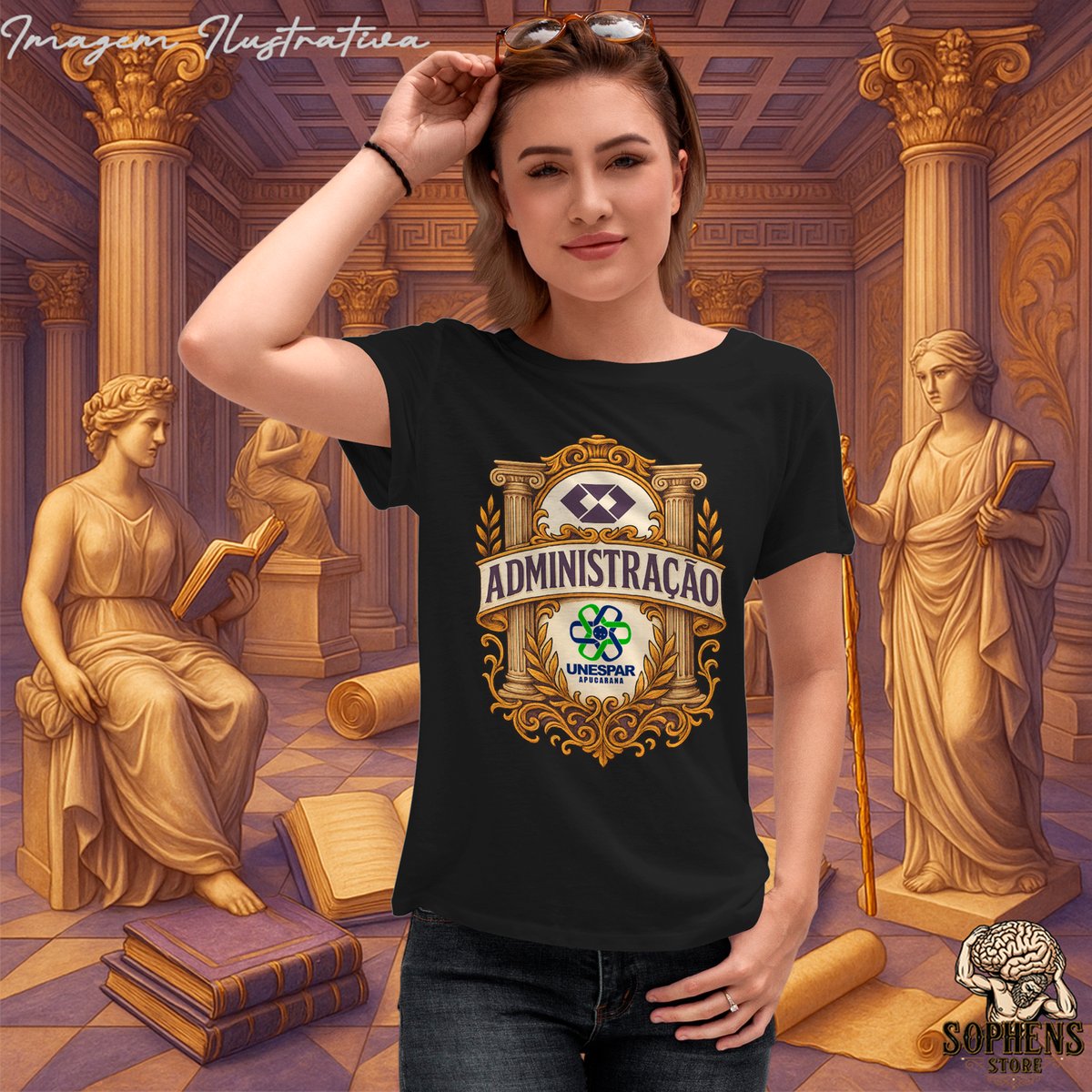 Camiseta Baby Long Quality Feminina - Administração: A Líder do Jogo Nome do produto: Camiseta Baby Long Quality Feminina - Administração: A Líder do Jogo