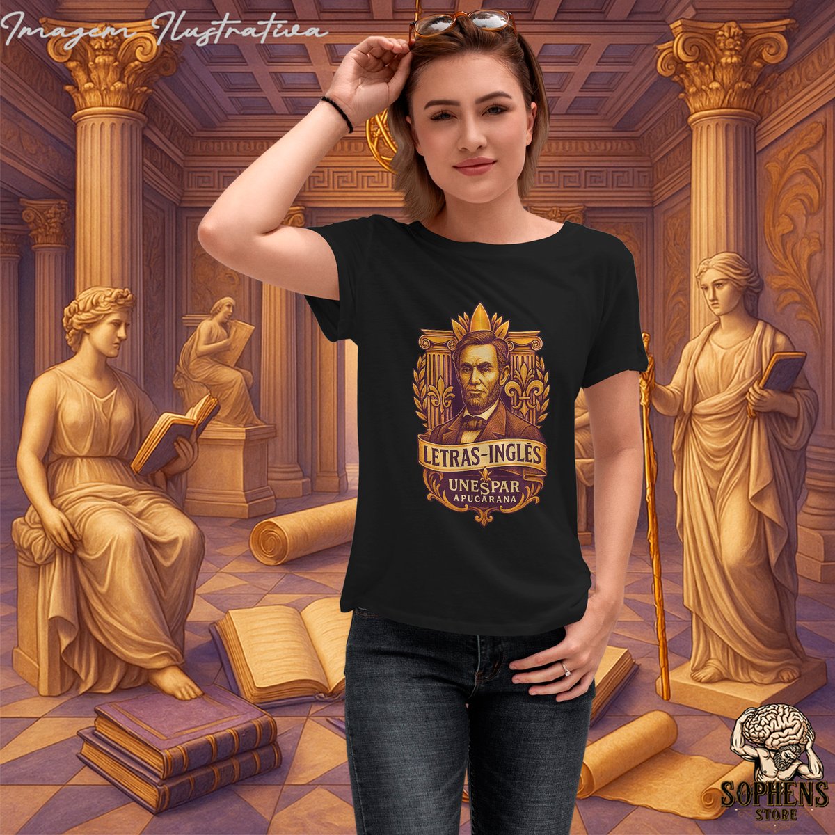 Camiseta Baby Long Prime Feminino - Letras Inglês: A Tradutora do Mundo Nome do produto: Camiseta Baby Long Prime Feminino - Letras Inglês: A Tradutora do Mundo