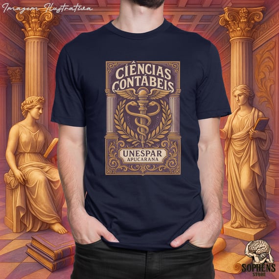 Camiseta T-Shirt Quality Masculino - Ciências Contábeis: O Guardião dos Números