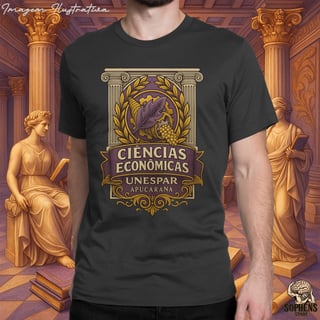 Nome do produtoCamiseta T-Shirt Prime Masculino Preta Premium - Ciências Econômicas: O Estrategista do Mercado