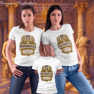 Nome do produtoCamiseta Baby Long Quality Feminino - Matemática: A Arquiteta da Lógica