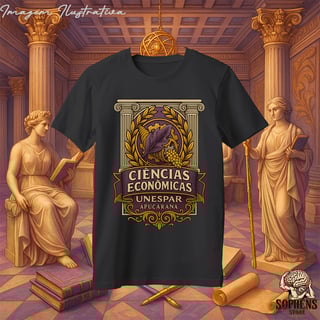 Nome do produtoCamiseta T-Shirt Prime Masculino Preta Premium - Ciências Econômicas: O Estrategista do Mercado