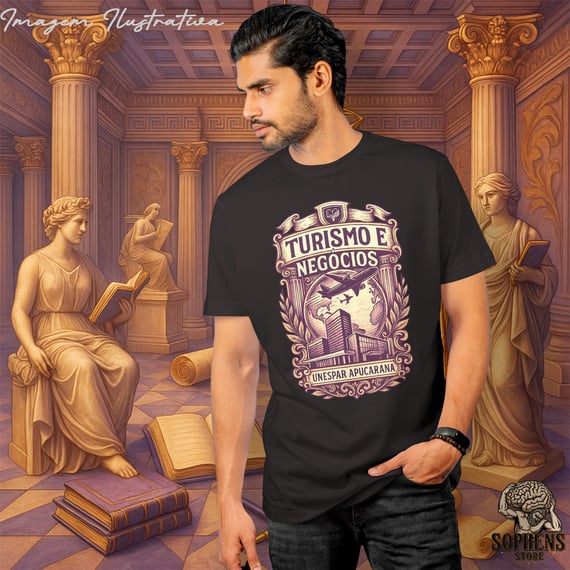 Camiseta T-Shirt Quality Masculino - Turismo e Negócios: O Explorador de Oportunidades