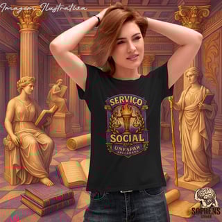 Nome do produtoCamiseta Baby Long Prime feminino- Serviço Social: A Voz da Mudança