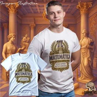 Nome do produtoCamiseta T-Shirt Quality Masculino - Matemática: O Arquiteto da Lógica