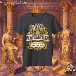 Nome do produtoCamiseta T-Shirt Quality Masculino - Matemática: O Arquiteto da Lógica