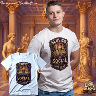 Nome do produtoCamiseta T-Shirt Quality Masculino - Serviço Social: A Voz da Mudança