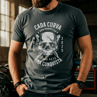 Nome do produtoCamiseta Estonada Cada Curva Uma Promessa