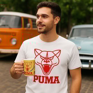 Nome do produto Caneca Puma Cara da Fera Vermelha