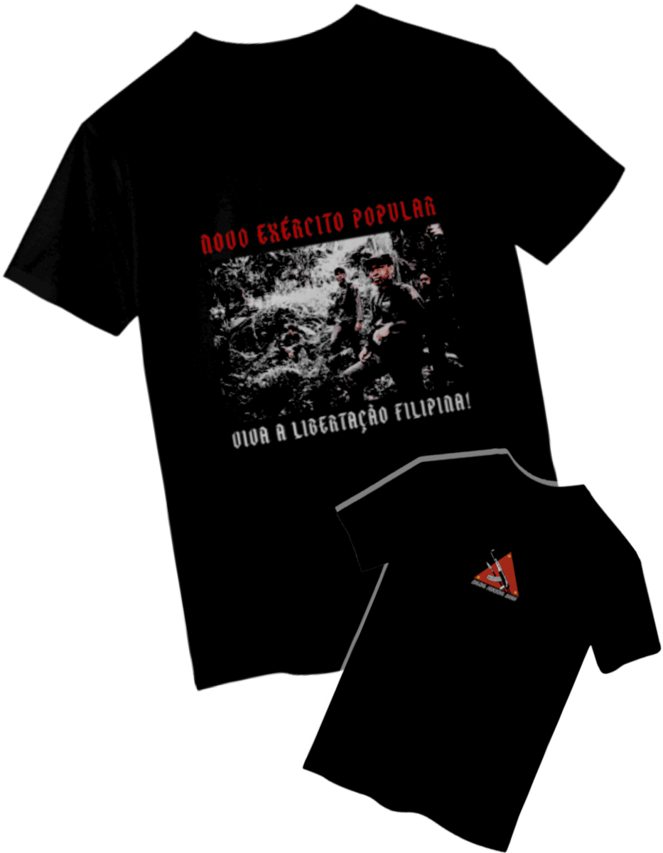 Nome do produto: Camiseta Novo Exército Popular (Filipinas)