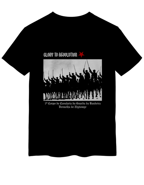 Camiseta 1º Corpo de Cavalaria da Guarda da Bandeira Vermelha de Zhytomyr
