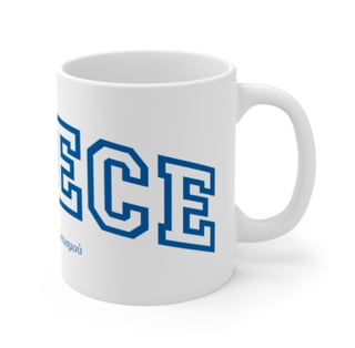 Nome do produto Caneca Greece College – Estilo Universitário em Azul