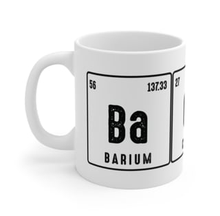 Nome do produto Caneca BACON – Tabela Periódica Divertida | Geek & Humor