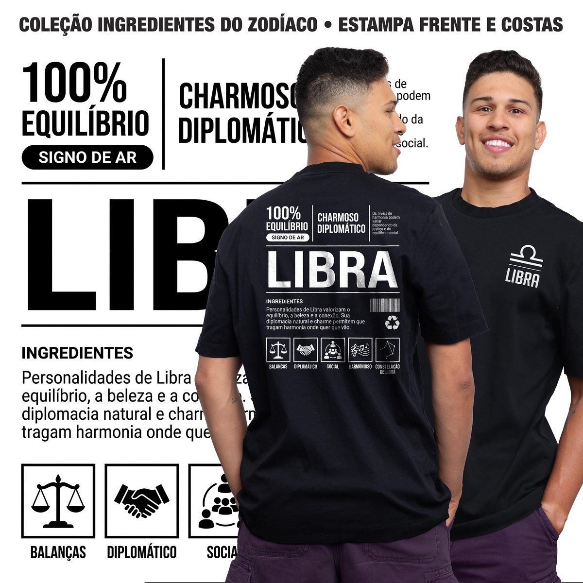 Nome do produto: Camiseta Ingredientes de Libra