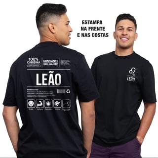 Nome do produto Camiseta Ingredientes de Leão