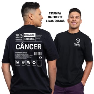 Nome do produto Camiseta Ingredientes de Câncer