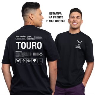 Nome do produto Camiseta Ingredientes de Touro