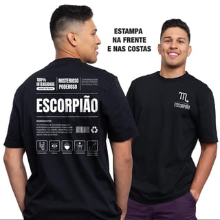 Nome do produto Camiseta Ingredientes de Escorpião