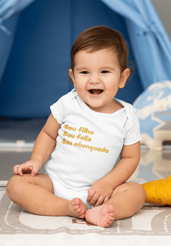 Body Infantil - Sou Filho, Sou Feliz, Sou Abençoado