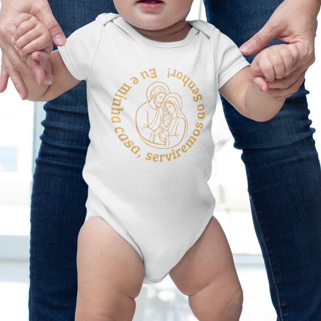 Body Infantil - Eu e Minha Casa Serviremos ao Senhor