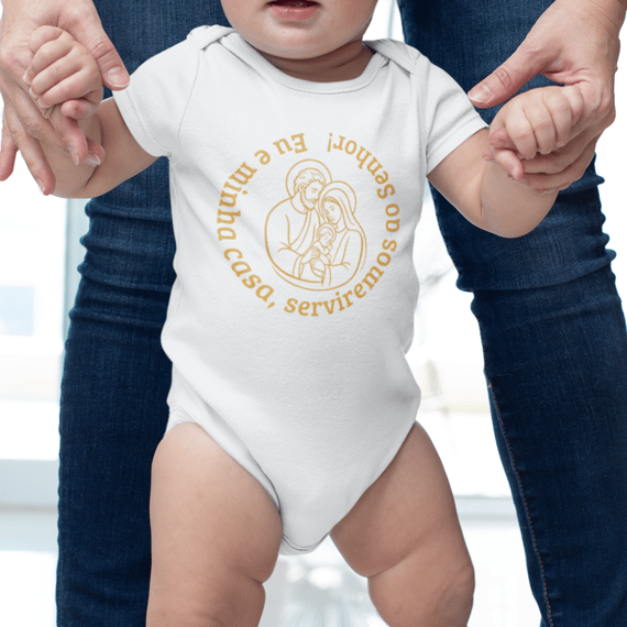 Body Infantil - Eu e Minha Casa Serviremos ao Senhor