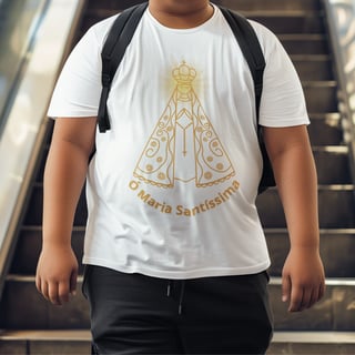 Nome do produto  Camiseta Unissex T-Shirt Plus Size - Nossa Senhora Aparecida