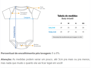 Nome do produto Body Infantil - São José é forte - Jaculatória