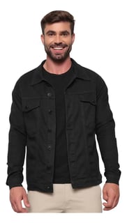 Nome do produto Jaqueta Masculina Sarja Jeans Slim Cores Clássicas Premium