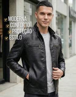 Nome do produto Jaqueta De Couro Masculina Casaco Frio Impermeavel Inverno