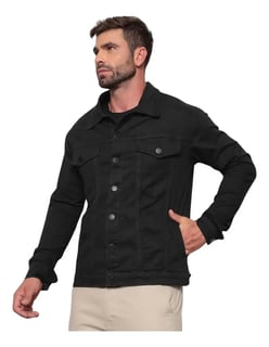 Nome do produto Jaqueta Masculina Sarja Jeans Slim Cores Clássicas Premium
