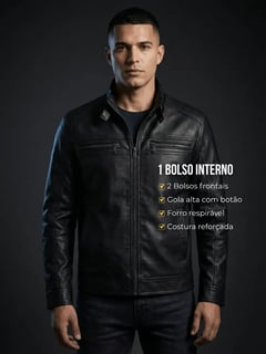 Nome do produto Jaqueta De Couro Masculina Casaco Frio Impermeavel Inverno