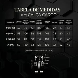 Nome do produto Calça Cargo Masculina Larga Skate Bolso Lateral Unissex Nfe