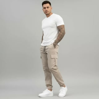 Nome do produto Calça Jogger Cargo Masculina Sarja Calca Streetwear Punho
