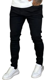 Nome do produto Calça Skinny Preta Masculina Jeans Com Elastano Lycra